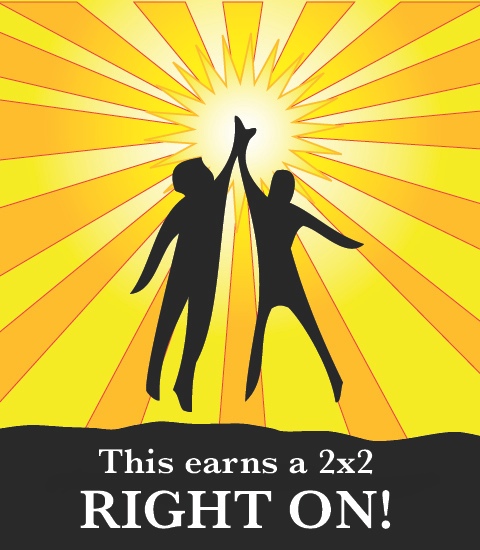 Related Post Earns A 2x2 Right On!  See Post by Carl W. Kenney at ReligionNews.com